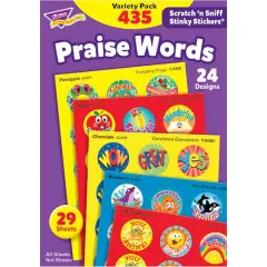 Trend Enterprises&reg; Praise Words Stinky Stickers&reg; 2 Packs of 435
