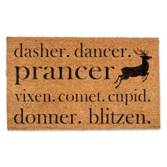 Reindeer Names Doormat