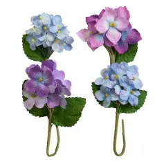 Purple & Blue Fabric Hydrangea Embellishments by Recollections&trade;