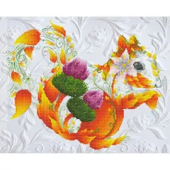 Diamond Dotz&reg; Intermediate Scotch Squirrel Diamond Painting Kit