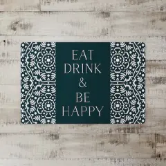 Eat Drink & Be Happy 27" x 18" Floor Mat