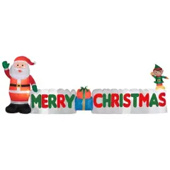 4ft. Airblown&reg; Inflatable Merry Christmas Sign Scene