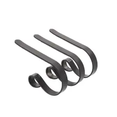 Original MantleClip&reg; Matte Black Stocking Holders, 3ct.