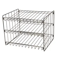 Kitchen Details 3-Tier Onyx Can Storage Organizer Rack