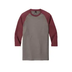 District&reg; Perfect Tri&reg; 3/4 Sleeve Raglan Maroon Frost/Grey Frost