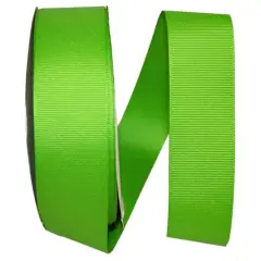 Reliant 1.5" x 50yd. Grosgrain Solid Ribbon Apple Green