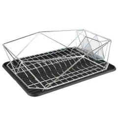 Kitchen Details 18.5" Geode Dish Rack Chrome