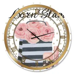 Designart 'Simply Splendid Ii Glam Wall Clock