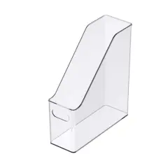 12" Clear Magazine Storage Bin by Simply Tidy&reg;