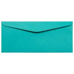 JAM Paper #9 Business Recycled Envelopes, 50ct. Sea Blue