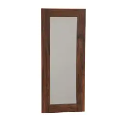 Household Essentials 29.5" x 12.5" Rectangular Wall Mirror Rustic Hickory