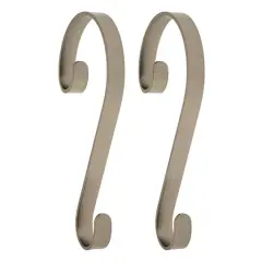 Haute Decor Stocking Scroll&reg; Pewter Stocking Holders, 2ct. 