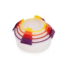 Joseph Joseph Nest Lock 8-piece Round Food Storage Container Set Multicolor