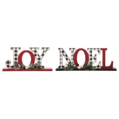 Glitzhome&reg; Noel & Joy Table Top D&eacute;cor Set