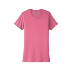 Next Level Colors Women's Cotton Boyfriend T-Shirt Hot Pink