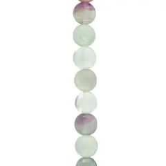 Pink & Blue Faceted Fluorite Coin Beads by Bead Landing&trade;