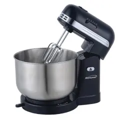 Brentwood 5-Speed Black Stand Mixer with 3qt. Stainless Steel Mixing Bowl