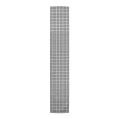 Grid Lines Indoor/Outdoor Table Runner Gray
