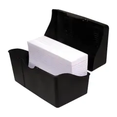 Innovative Storage Designs Black Index Card Holder