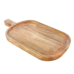 19.5" Natural Mango Wood Tray with Handle by Ashland&reg;