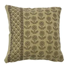 Hello Honey&reg; 20" Square Floral Fields Pillow Cover Green