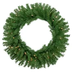30" Pre-Lit Christmas Artificial Sierra Noble Fir Wreath