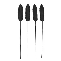 Set of 4" Black Sea Grass Eclectic Natural Foliage, 7" x 78"