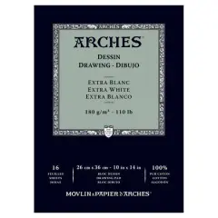 Arches&reg; 110lb. White Drawing Pad, 10" x 14"