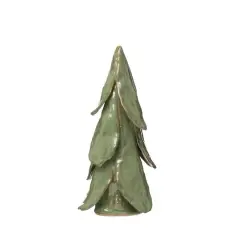 Hello Honey&reg; 11" Mint Reactive Glaze Finish Handmade Stoneware Tree