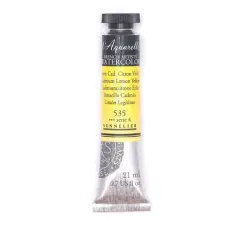 Sennelier French Artists' Watercolor, 21mL 535 Cadmium Lemon Yellow S4