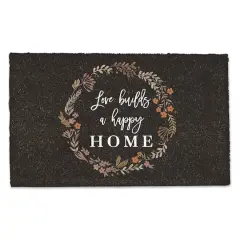 Love Builds a Happy Home Door Mat