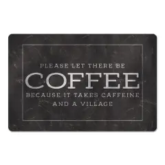 18" x 27" Coffee Caffeine Village Floor Mat