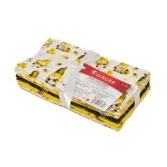 SINGER Honey Bee Gnomes Cotton Fabric Bundle