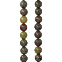 Dragon Blood Jasper Round Beads, 8mm by Bead Landing&trade;