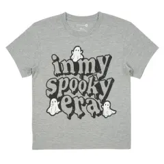 Gray Spooky Era Youth Crew Neck T-Shirt by Celebrate It&trade;