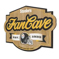 NFL Fan Cave Sign Pittsburgh Steelers