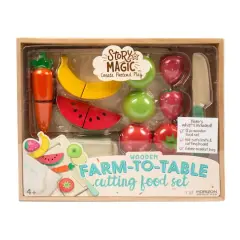 Story Magic Farm-to-Table Cutting Food Playset