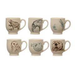 Hello Honey&reg; Animal Print Stoneware Mug Set