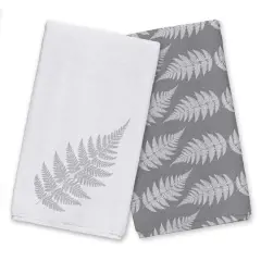 Neutral Fern 16" x 25" Tea Towel Set of 2