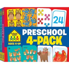 School Zone&reg; 4-Pack Preschool Flash Cards
