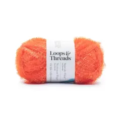 Squeaky Clean&trade; Sparkle Yarn by Loops & Threads&reg; Sparkle Tangerine