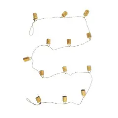 Hello Honey&reg; 6ft. Gold Metal Bell Garland