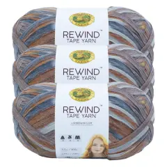 3 Pack Lion Brand&reg; Rewind&trade; Tape Yarn Frosted Almond