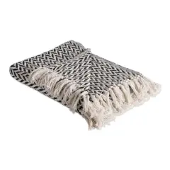 DII&reg; Black Zig-Zag Throw
