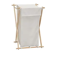 Household Essentials X-Frame Laundry Hamper White