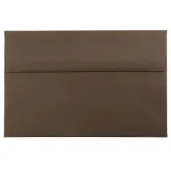JAM Paper A8 Passport Invitation Envelopes, 50ct. Chocolate Brown