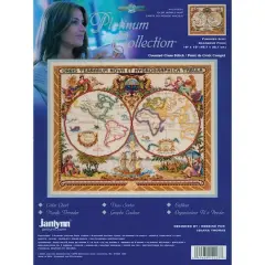 Janlynn&reg; Platinum Collection&trade; Olde World Map Counted Cross Stitch Kit