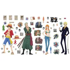 RoomMates One Piece Straw Hat Crew Peel & Stick Wall Decals
