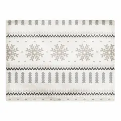Knit Pattern Grey 18x14 Poly Twill Placemat