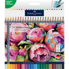 Faber-Castell&reg; Goldfaber Aqua 24 Color Watercolor Pencil Set